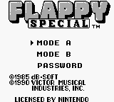 Flappy Special (Japan) Title Screen